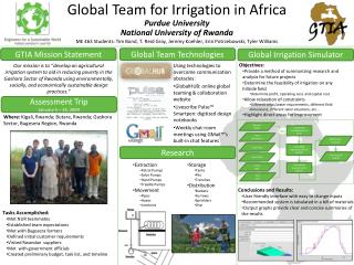 Global Team for Irrigation in Africa