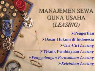 manajemen sewa guna usaha leasing