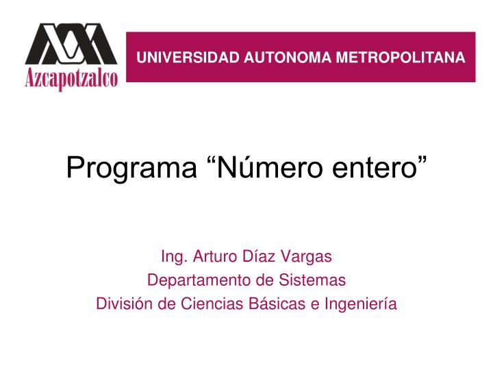 programa n mero entero