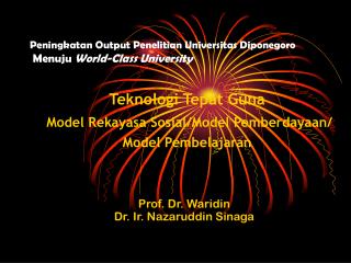 peningkatan output penelitian universitas diponegoro menuju world class university