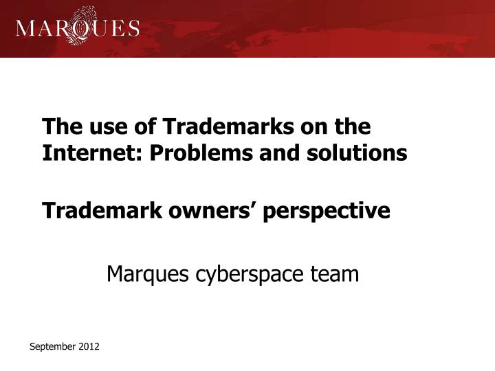 the use of trademarks on the internet problems and solutions