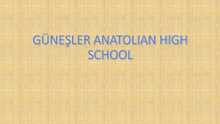 g ne ler anatolian high school