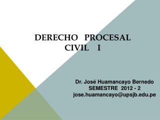 derecho procesal civil i