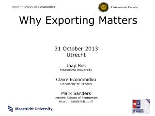 Why Exporting Matters