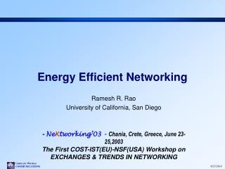 Energy Efficient Networking