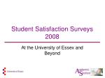 Student Satisfaction Surveys 2008 - slide 1