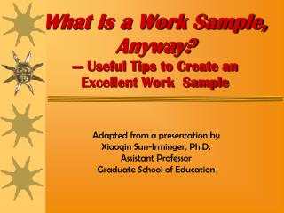 What Is a Work Sample, Anyway? --- Useful Tips to Create an Excellent Work Sample