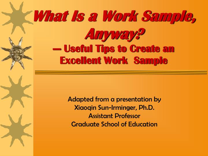 what is a work sample anyway useful tips to create an excellent work sample