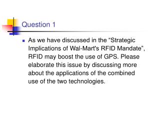 question 1