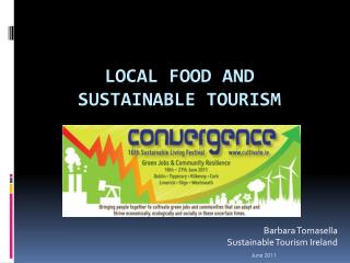 LOCAL FOOD and SUSTAINABLE TOURISM