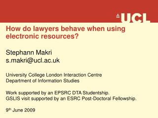 How do lawyers behave when using electronic resources?