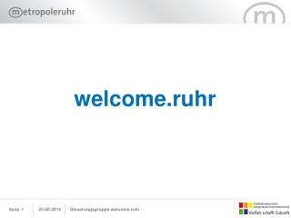 welcome ruhr
