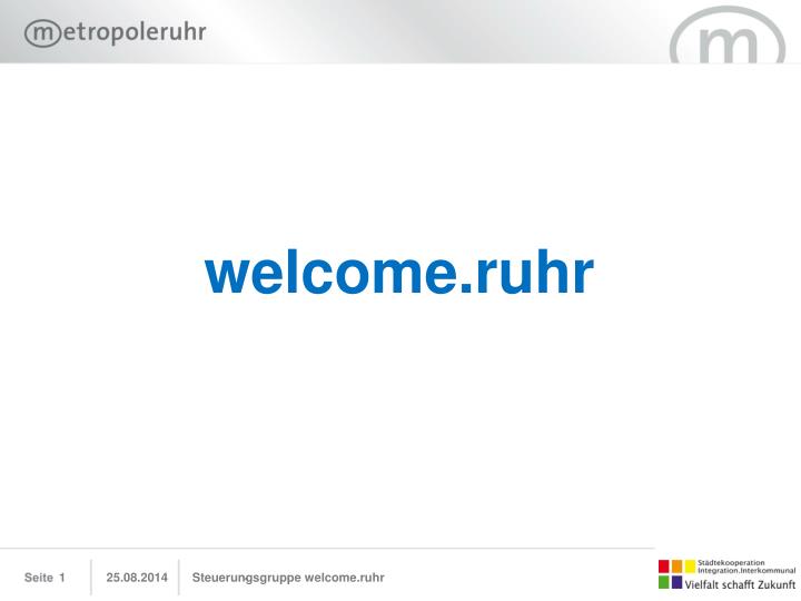 welcome ruhr