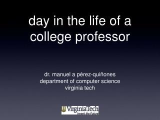 day in the life of a college professor
