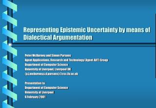 Representing Epistemic Uncertainty by means of Dialectical Argumentation