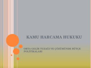 kamu harcama hukuku