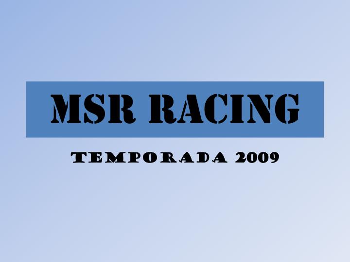 msr racing