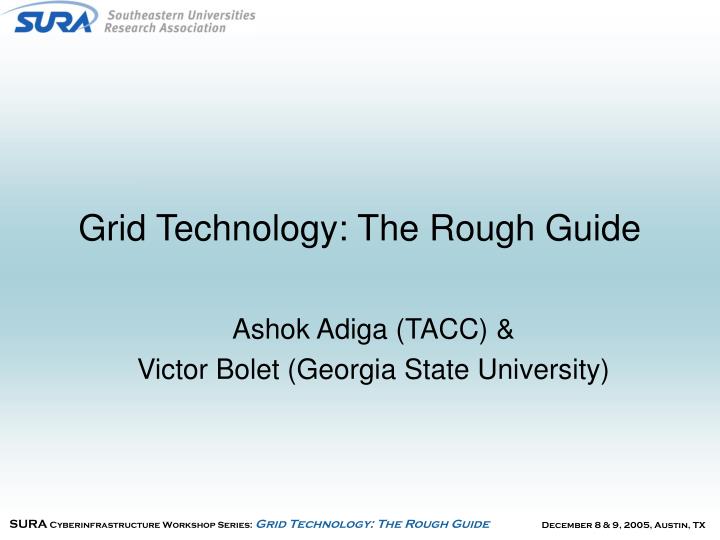 grid technology the rough guide