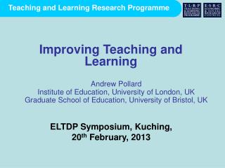 Andrew Pollard Institute of Education, University of London, UK