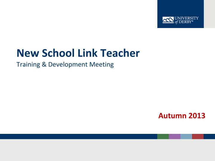 new school link teacher training development meeting