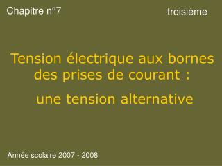 chapitre n 7