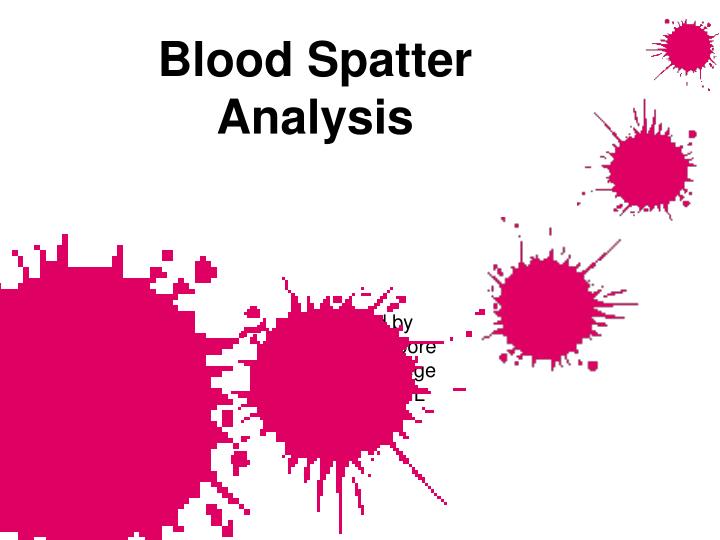 blood spatter analysis