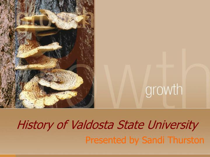 history of valdosta state university