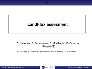 LandFlux assesment
