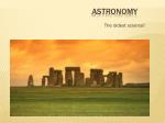 Astronomy - slide 1