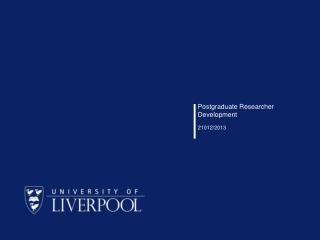 Postgraduate Researcher Development