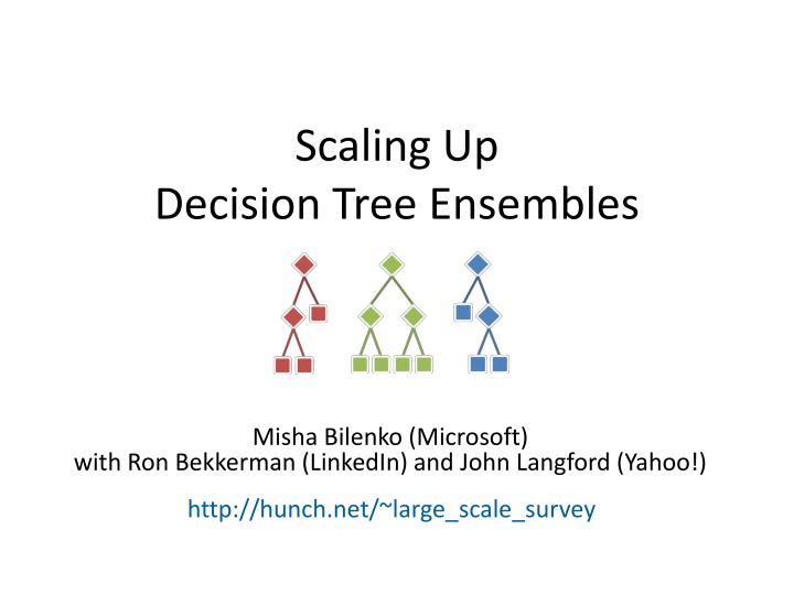 scaling up decision tree ensembles