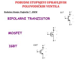 POBUDNI STUPNJEVI UPRAVLJIVIH POLUVODIČKIH VENTILA