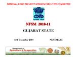 National Food Security Mission Progress Report 2010-11 in Gujarat - slide 1