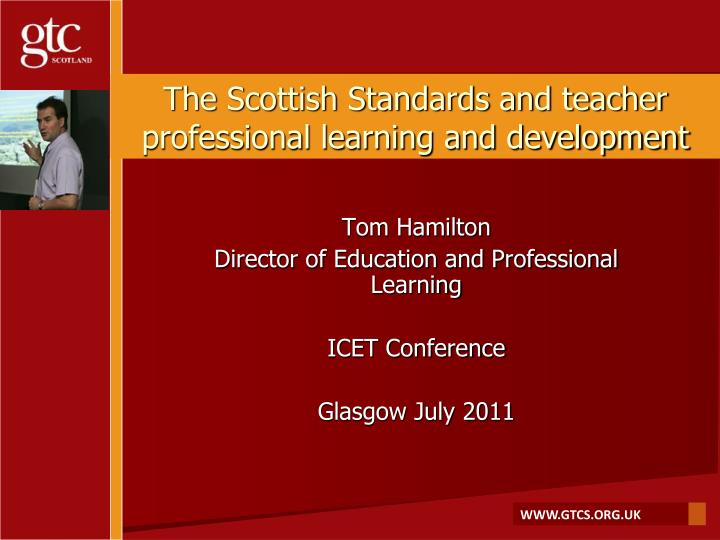 the scottish standards and teacher professional learning and development