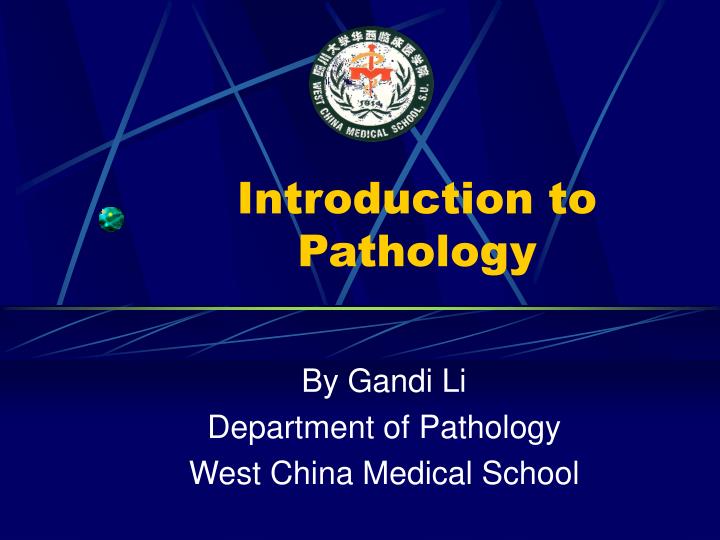 introduction to pathology