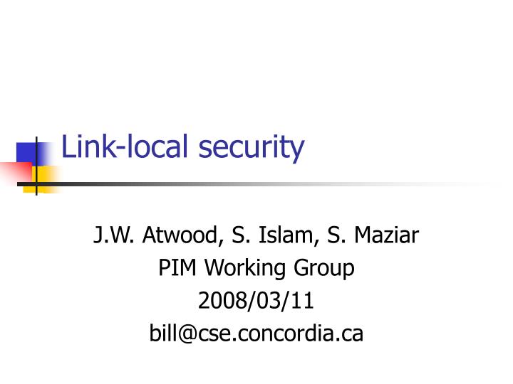 link local security