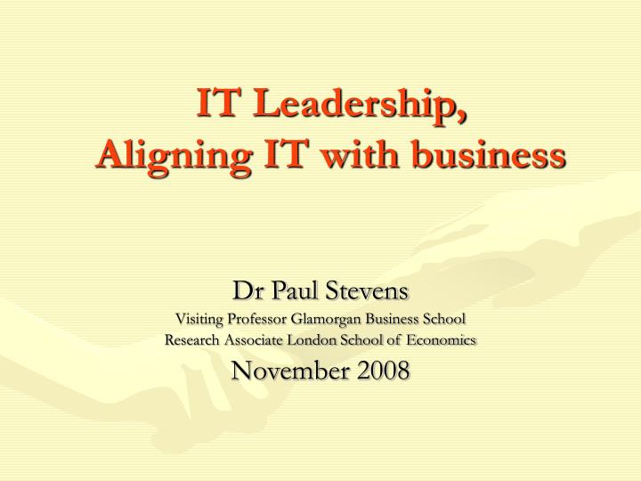 it leadership aligning it with business