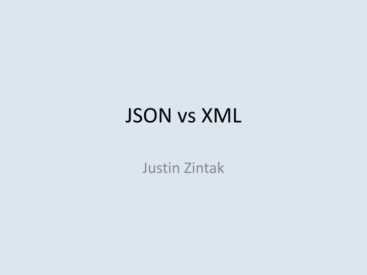 json vs xml