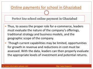 View about online payment for school in Ghaziabad