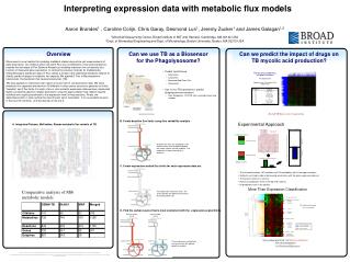 Interpreting expression data with metabolic flux models