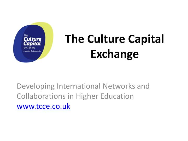 the culture capital exchange