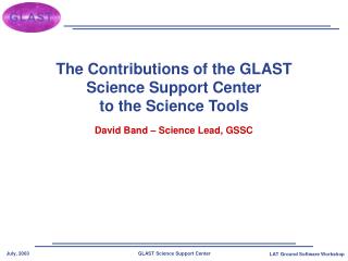The Contributions of the GLAST Science Support Center to the Science Tools