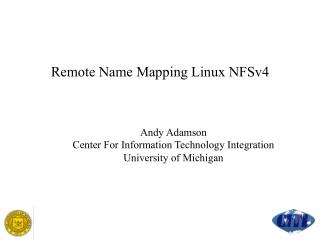 Remote Name Mapping Linux NFSv4