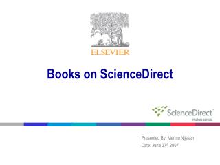 Books on ScienceDirect