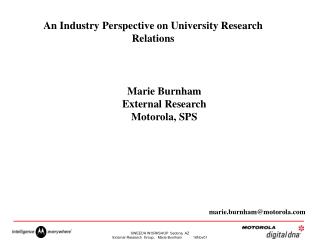 An Industry Perspective on University Research Relations