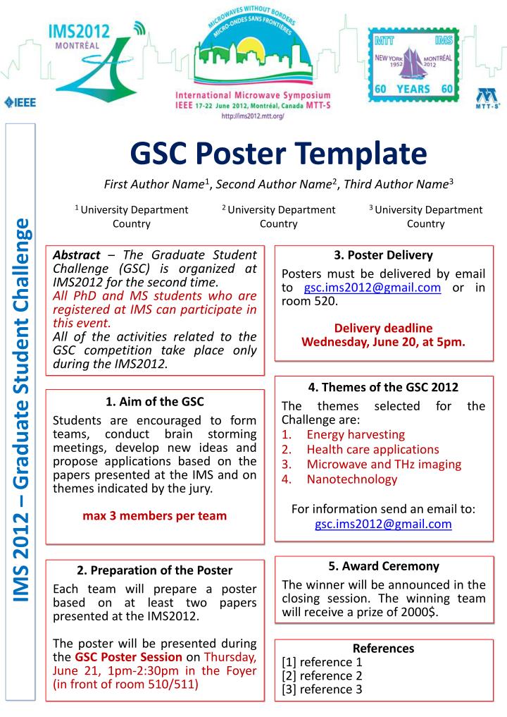 gsc poster template