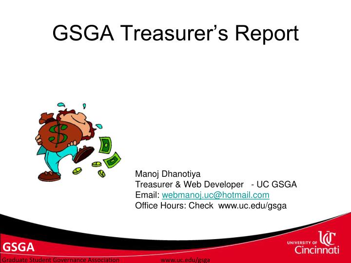 gsga treasurer s report