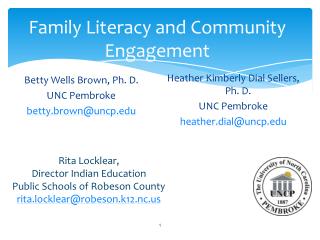 Family Literacy and Community Engagement