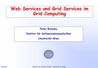 Web Services und Grid Services im Grid Computing