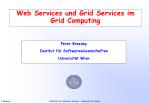 Web Services und Grid Services im Grid Computing - slide 1